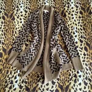 Cozy & Chic Brown + Black Cardigan